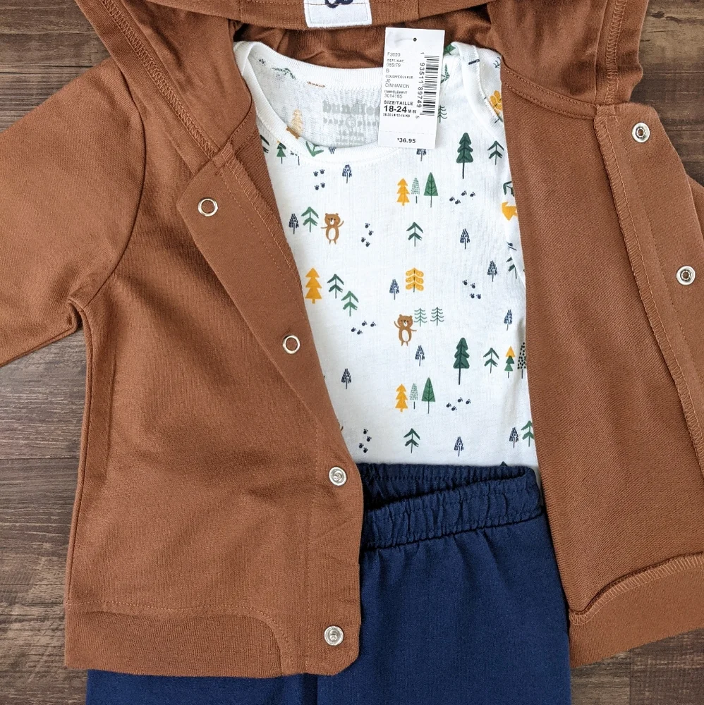 NWT Children's Place 3-Piece Bear Set